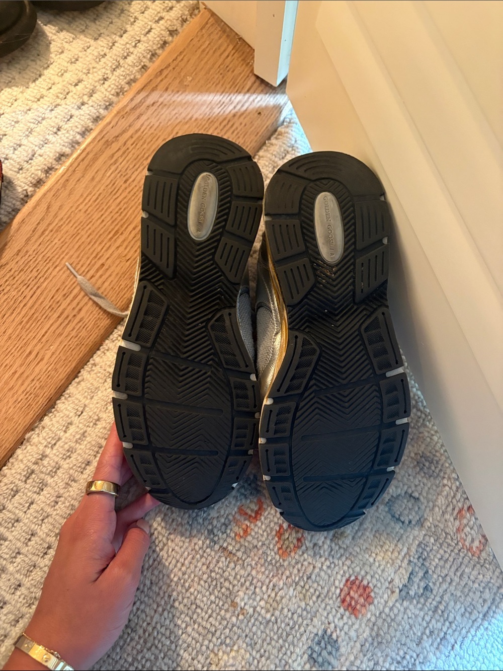 Golden Goose Silver Blue White Sneakers - Picture 16 of 16